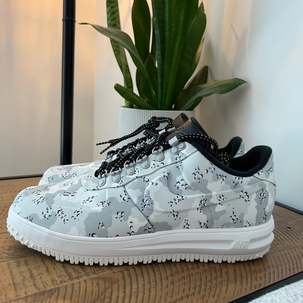 Lunar Force 1 Duckboot Low - Wolf Grey Camo 2017 Release / NEW / Size 13